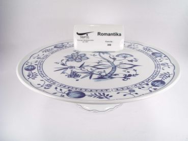 Preview: Tortenplatte auf Fuß Triptis Zwiebelmuster  33 cm